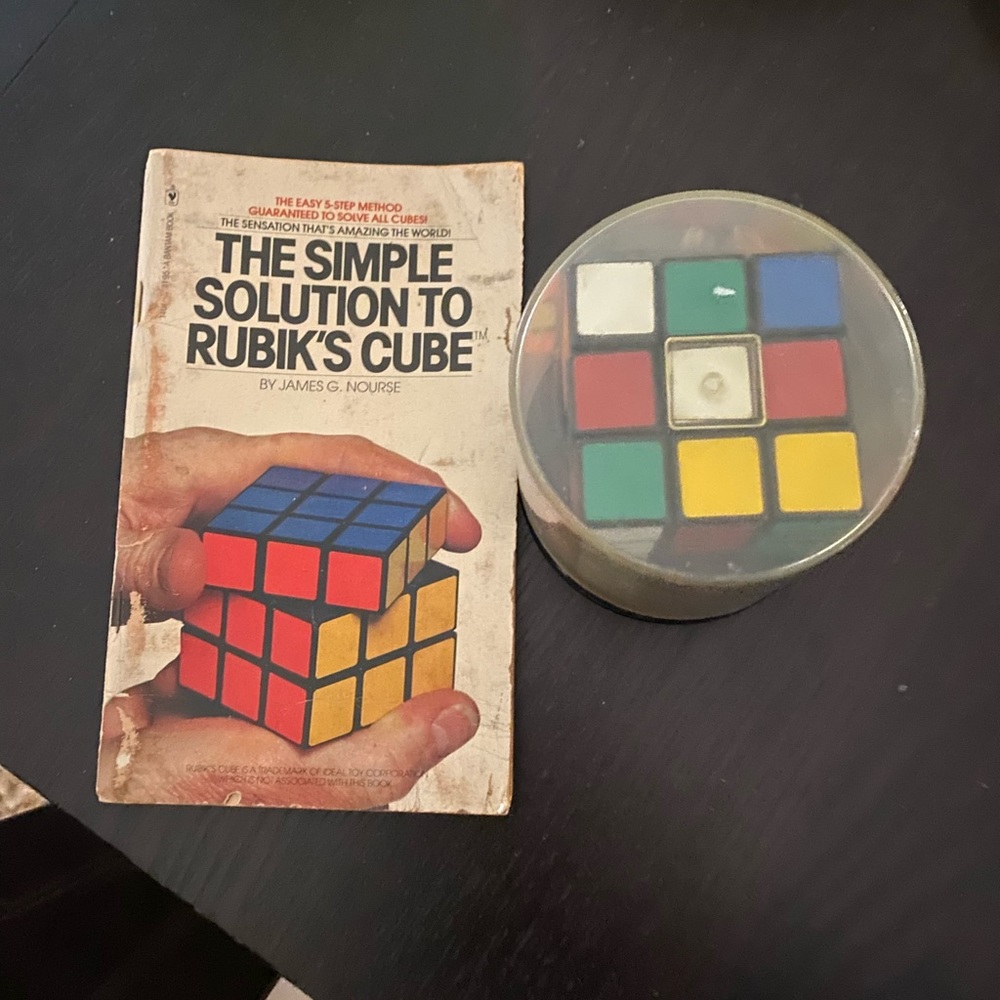 Vintage strategic Rubiks Cube game